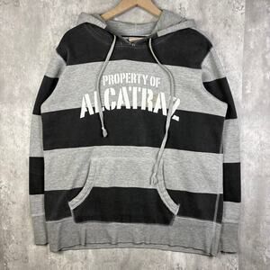 90s‎ Mens Property Of Alcatraz Lined Pro Weave Hoodie M